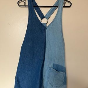 H&M overall two tone dress